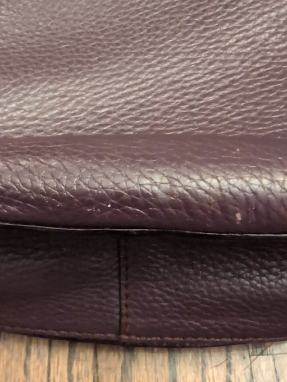 Plum kate spade Pebbled Leather Crossbody with Gold Hardware - Picture 6 of 6